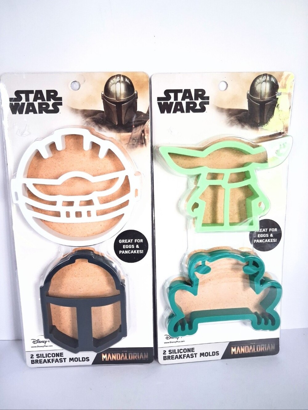 NIB Star Wars The Mandalorian Silicone Breakfast Molds Set Baby Yoda Grogu 4 Pc